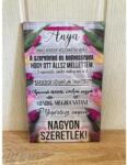  Dísztábla kicsi - Anya annyi mindent - Ajándék Anyának - Anyák napi ajándék (9894)