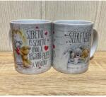  Bögre 3 dl - Szeretni és szeretve lenni - Valentin napi ajándékötlet (B778)