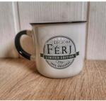  Retro Bögre 3 dl - Legjobb férj - szürke - Ajándék férjnek (RB027)