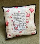  Kocka párna - Te vagy számomra - Szerelmes ajándékok - Valentin napi ajándék (DP018 rend 26.02.19.)