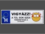  Rendszámtábla - Vigyázz - Vicces ajándék (CQ05119)