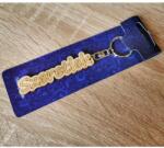  Kulcstartó - Gravírozott fa - Szeretlek - Szerelmes ajándék (IKT020)