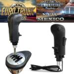  ESQZY® Truck Simulator USB váltó anya, számítógéphez és laptophoz, kompatibilis G25, G27, G29, G920, Thrustmaster, 18 sebesség (MS-106)