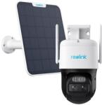 Reolink Camera supraveghere rotativa wireless IP WiFi PTZ cu panou solar Reolink TrackMix B770+SOLAR, 2K, 2.8 + 8 mm, lumina alba / IR 30 m, dual band, microfon, slot card, difuzor, acumulator 5100 mAh (B770+