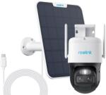 Reolink Camera supraveghere rotativa GSM 4G PTZ cu panou solar Reolink TrackMix LTE G770+SOLAR, 8 MP, 2.8 - 8 mm, lumina alba / IR 30 m, dual band, microfon si difuzor, acumulator 5100 mAh, slot card, zoom hi