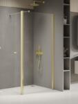 NEW TRENDY New Soleo Light Gold perete cabină de duș walk-in 90 cm auriu luciu/sticla transparentă K-1967 (K1967)