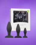 EasyToys Set 3 Plugs Silicone - Black - 3-db-os análdugó