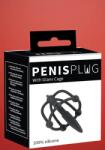 You2Toys Penis Plug - Szilikon makk ketrec húgycsőkúppal (fekete)