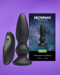 EROSPACE Deeplo - Akkus, távirányítós análdugó (fekete)
