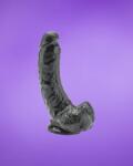 Get Real Dildo 8" - Élethű dildó herékkel (20, 5cm) Fekete