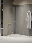 NEW TRENDY New Soleo Light Gold cabină de duș 70x70 cm pătrat auriu luciu/sticlă transparentă K-1895 (K1895)