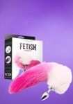 Fetish Addict - Metál análdugó rózsaszín rókafarokkal