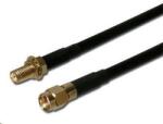  Koaxiális WLAN antenna hosszabbító SMA hím fordított - SMA nőstény fordított, 1m (AK ANT WLAN 1M C200)