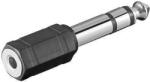 PremiumCord adapter 6, 3mm sztereó dugó - 3, 5mm sztereó jack (M/F) (kjr-25)