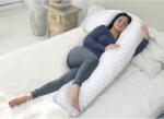 Scamp ölelő párna F-alakú 75x135cm Little Heart White Grey FELP001_75 - babamarket