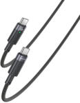 Yesido kábel CA160 fonott - Type C Type C-hez - PD 60W 1, 2 méter fekete