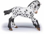Papo Figurina Papo - Cai si Ponei, Manz Appaloosa (Alb/Negru) Figurina