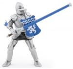 Papo Figurina Papo - Personaje medievale, Cavaler cu sulita si scut albastru Figurina