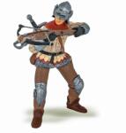 Papo Figurina Papo - Personaje medievale, Cavaler cu arbaleta, rosu Figurina