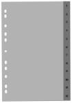 Optima Index plastic gri, A4, 120 microni, numeric 1-12, Optima (OP-5131120112)