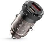 Tech-Protect Incarcator de retea TECH-PROTECT CC45W 2-PORT CAR CHARGER PD45W/QC3.0 BLACK