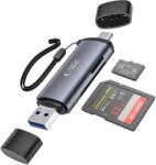 Tech-Protect Card reader Cititor Carduri Tech Protect UltraBoost SD Micro SD Grey - vexio