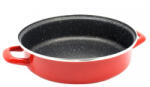 Rosberg Tava pentru copt Rosberg R51222A32, 32 cm, Compatibila cu plita, Inductie, Rosu (R51222A32 red)