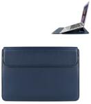 DEVIA Geantă DEVIA reclinabilă, efect piele LAPTOP/NOTEBOOK/TABLET (universal, desktop, ultra-subțire, dimensiune 16") BUTTON BLUE GP-165960 (GP-165960) Geanta, rucsac laptop