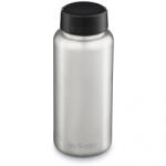 Klean Kanteen Wide w/Wide Loop Cap - brushed stainless 1182 ml rozsdamentes acél palack ezüst