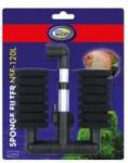 Aqua Nova Nova Sponge Filter NSF-120L sistem filtrant dublu, ventuză și bureți (13.5 cm x 5 cm x 15 cm | Pt acvariu de max. 120 L) Filtru de apa acvariu