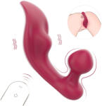 Sex HD Chomper - vibrator clitoridian și anal - roșu (6936764700563) Vibrator