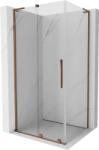 Mexen Velar L, zuhanykabin tolóajtóval 120 x 90 cm, 8mm átlátszó üveg, rózsaszín arany, 871-120-090-03-60 (871-120-090-03-60)