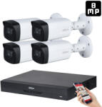 DAHUA 4 kamerás 8MP 4K kamera rendszer szett 40 méter éjjellátással (HAC-40M-8MP-4)