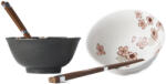 Made in Japan Bol ceramică CHERRY BLOSSOM 400 ml, set de 2 buc, cu bețișoare, MIJ (MIJC0054) Serviciu de masa