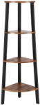  Sarokpolc TAYLOR 4 polc, 125x34 cm