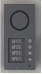 Urmet Kaputelefon kaputábla audió 2Voice Basic falonkívüli 2-erű 4-lakás zamak (spiáter) Mikra URMET - 1089/1 (1089/1)