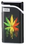Angelo Angel újratölthető öngyújtó jet lánggal - Marihuána levél minta (A-260057-1)