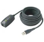 TECHLY USB 3.0 hosszabbító kábel, aktív, SuperSpeed, 5 méter, fekete (8054529020171)