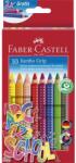 Faber-Castell Színes ceruza készlet, háromszögeltű, vastag, FABER-CASTELL "Grip", 10 különböző szín (TFC280922) - tintasziget