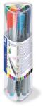 STAEDTLER Tűfilc készlet, 0, 3 mm, STAEDTLER "Triplus 334", 12 különböző szín (TS334PR12) - tintasziget