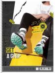 Shkolyaryk Publishing House Spirálfüzet, A4+, vonalas, 80 lap, SHKOLYARYK "Get a grip", vegyes (SB806520L) - tintasziget