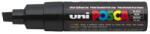 uni Dekormarker, 8 mm, vágott, UNI "Posca PC-8K", fekete (TUPC8KF) - tintasziget