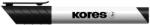 Kores Tábla- és flipchart marker, 3 mm, kúpos, KORES "K-Marker XW1", fekete (IK20830) - tintasziget