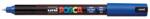 uni Dekormarker, 0, 7 mm, UNI "Posca PC-1MR", kék (TUPC1MRK) - tintasziget