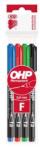 ICO Alkoholos marker készlet, OHP, 0, 5 mm, F, ICO, 4 különböző szín (TICOHPFV4) - tintasziget