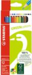 STABILO Színes ceruza készlet, hatszögletű, STABILO "GreenColors", 12 különböző szín (TST6019121) - tintasziget