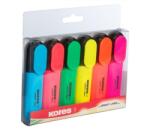 Kores Szövegkiemelő készlet, 0, 5-5 mm, KORES, 6 különböző szín (IK36160) - tintasziget