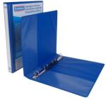 DONAU Gyűrűs könyv, panorámás, 4 gyűrű, D alakú, 44 mm, A4, PP, DONAU, kék (D278825K) - tintasziget