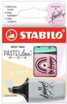 STABILO Szövegkiemelő készlet, STABILO, "Boss Mini Pastellove", 3 különböző szín (TST070349)