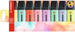 STABILO Szövegkiemelő készlet, 2-5 mm, STABILO "BOSS original Pastel", 8 különböző szín (TST7083) - tintasziget